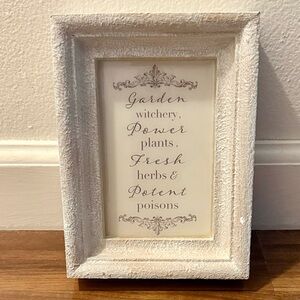 White Witch’s Garden Framed Wall Art